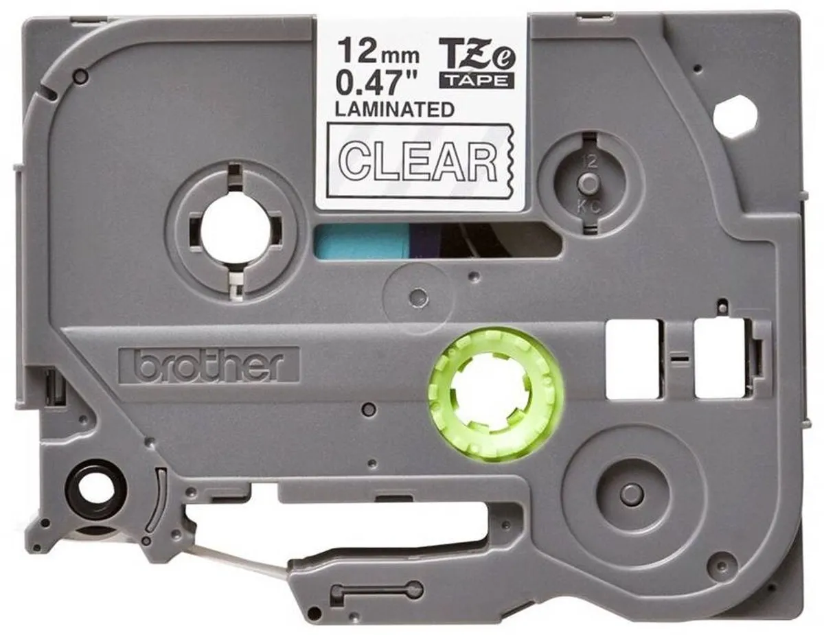 Brother TZE135 Tape 12mm - 8m - Wit op transparant