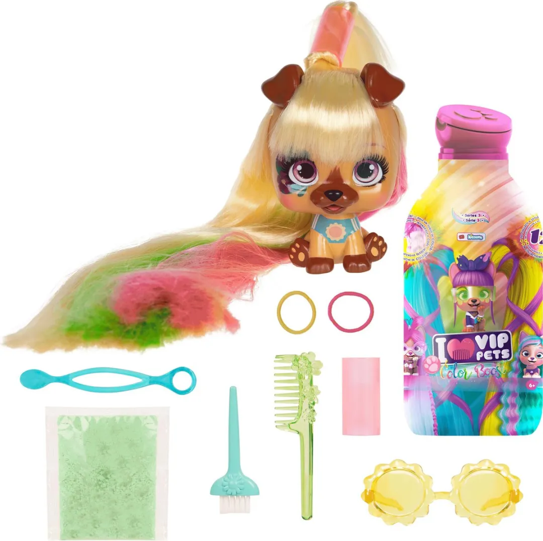 Imc Toys Pop Vip Pets Color Boost Pop - 30 cm - Zwart