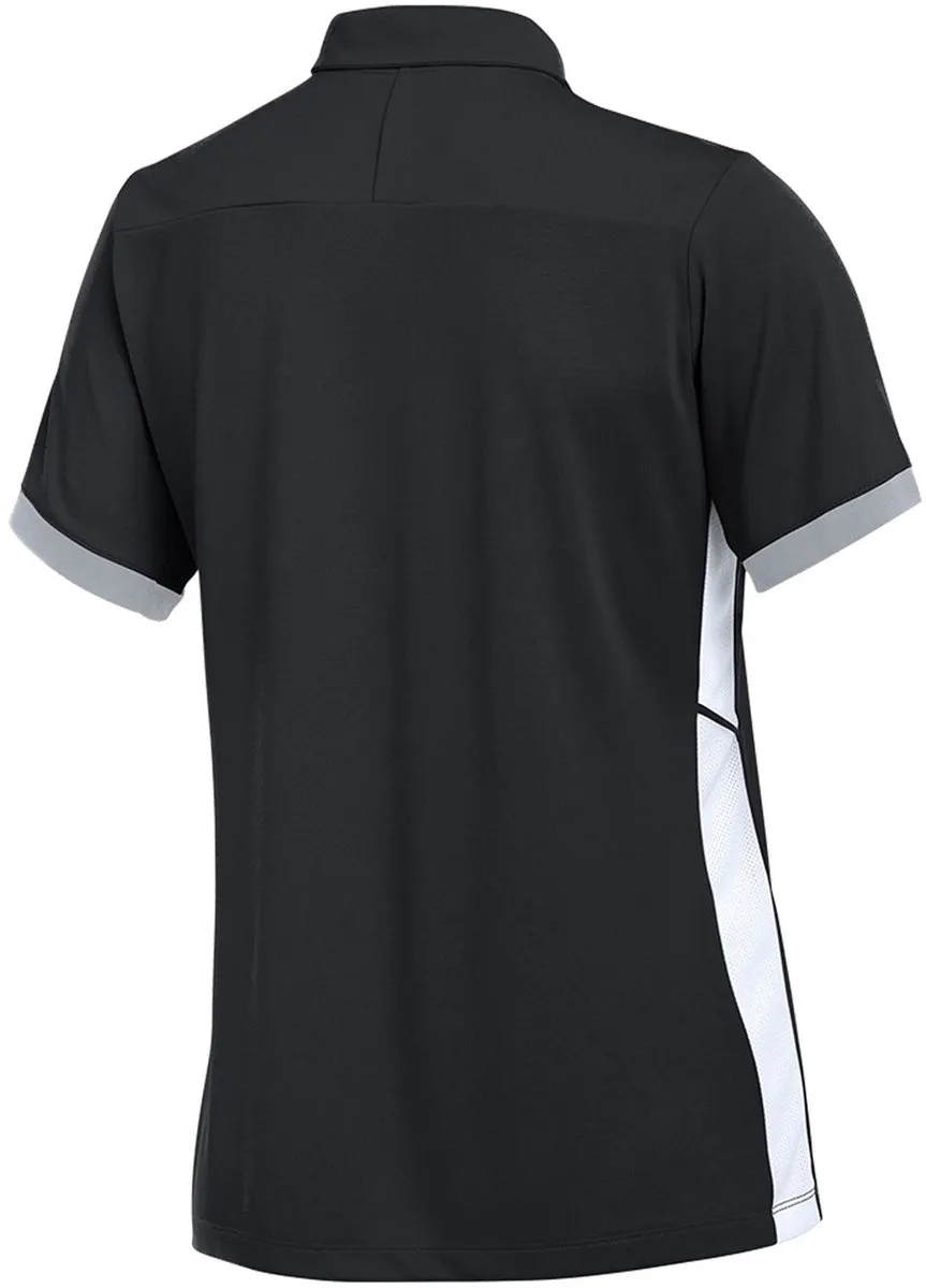 Nike Dri-FIT Academy 25 Polo Dames M - Zwart/Grijs/Wit