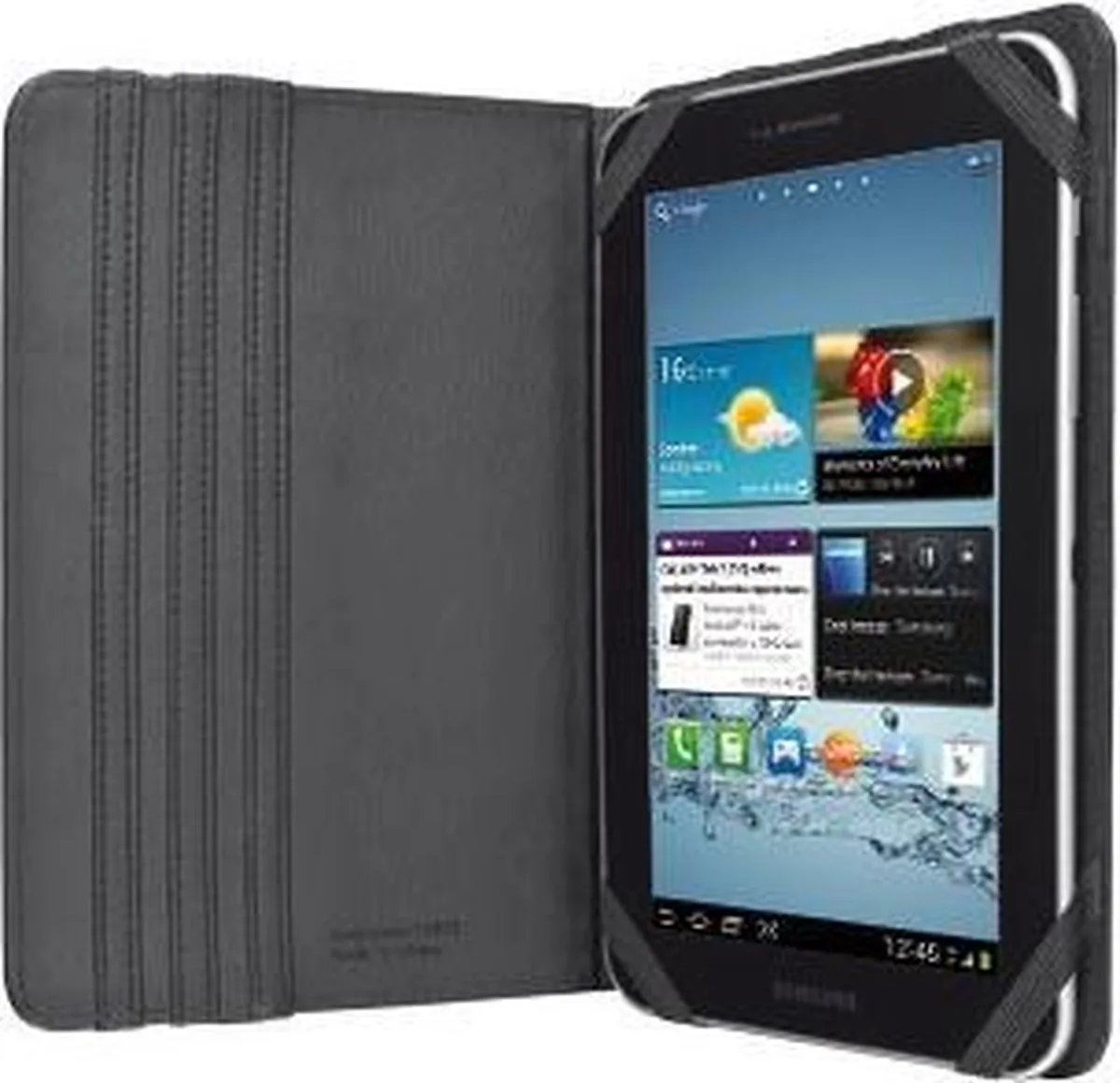 Trust Verso Universele Folio Stand 8" - Zwart - afbeelding 6 van 6