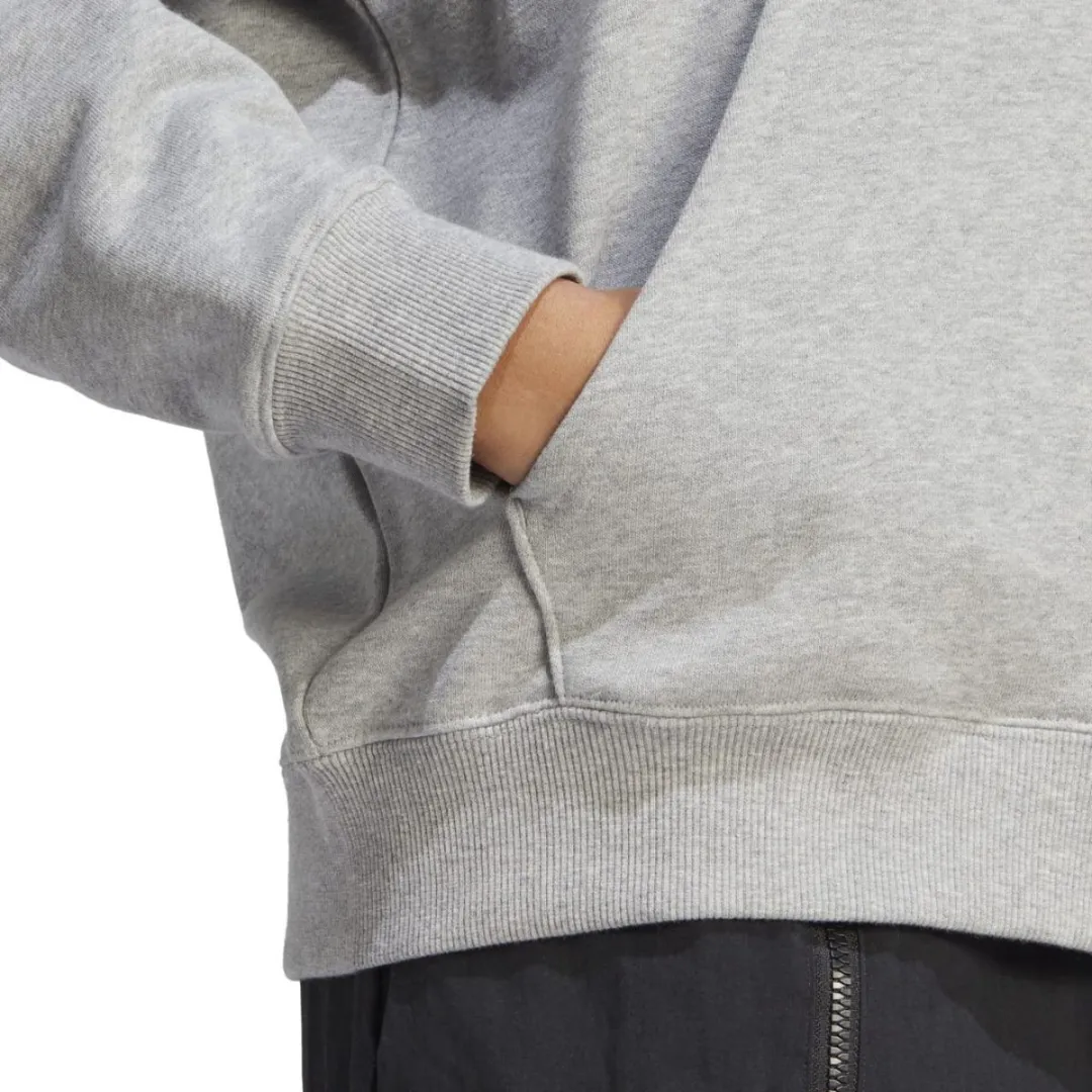 Adidas Essentials Big Logo Oversized Hoodie - Grijs S