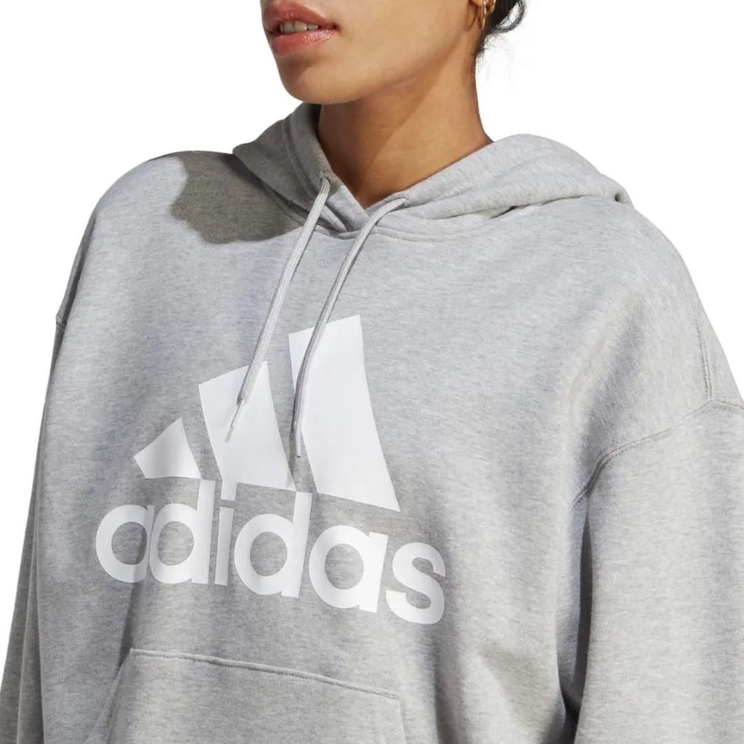 Adidas Essentials Big Logo Oversized Hoodie - Grijs S