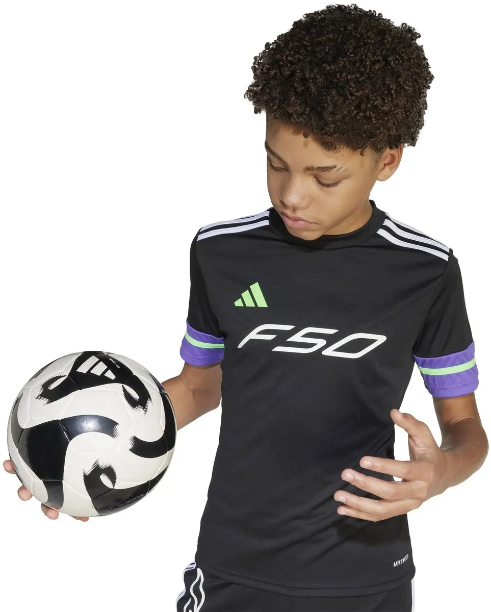 Adidas F50 JSY Y Kinder Voetbalshirt - Maat 152/158 - Zwart