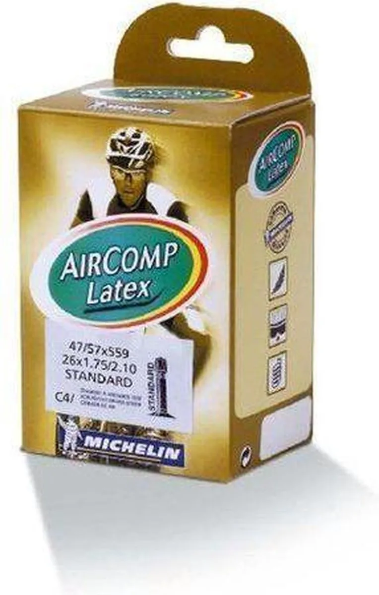 Michelin Aircomp C4 Binnenband 26x1.75-2.25 - Zwart