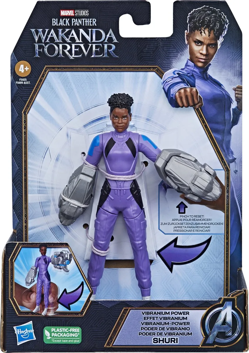 Hasbro Actiefiguur Vibranium Power Shuri - Meerkleurig