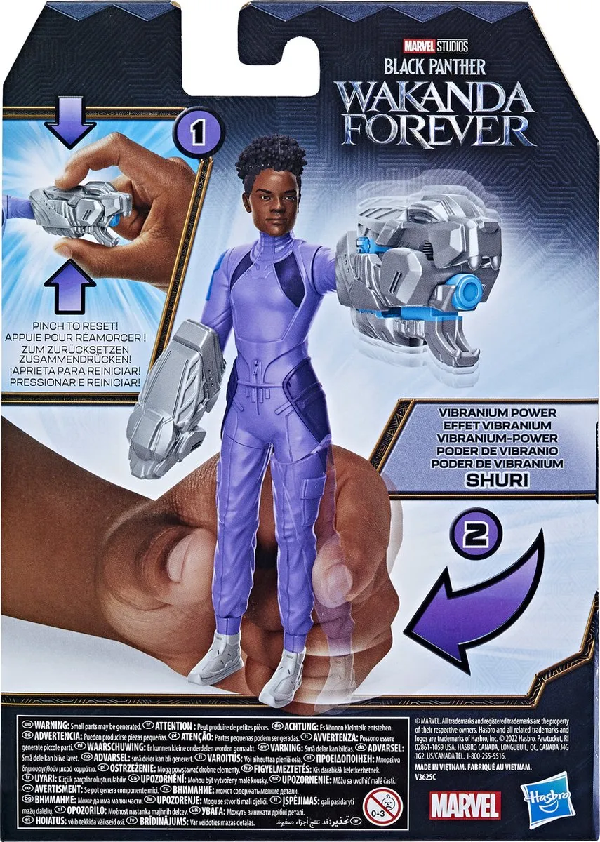 Hasbro Actiefiguur Vibranium Power Shuri - Meerkleurig