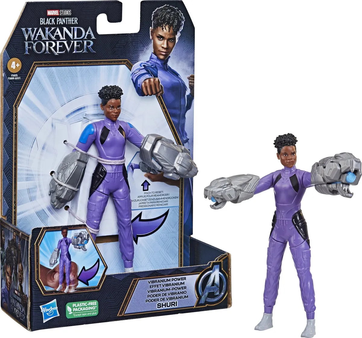 Hasbro Actiefiguur Vibranium Power Shuri - Meerkleurig