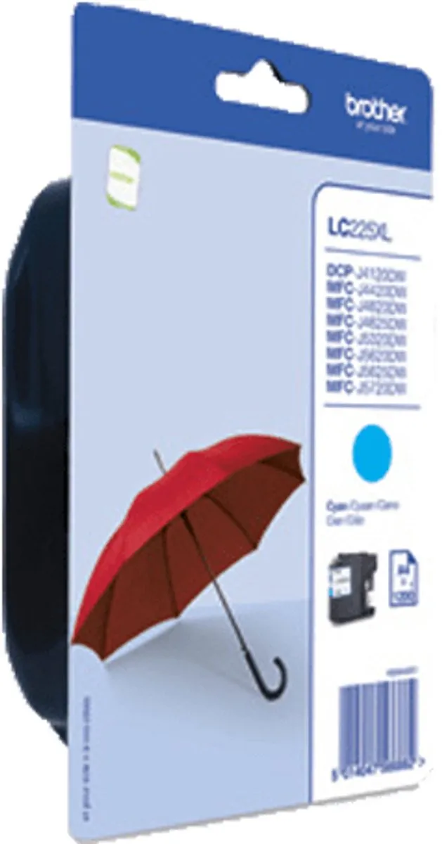 Brother LC225XLCBPP Compatibele Inktcartridge - XL - 1200 pagina's
