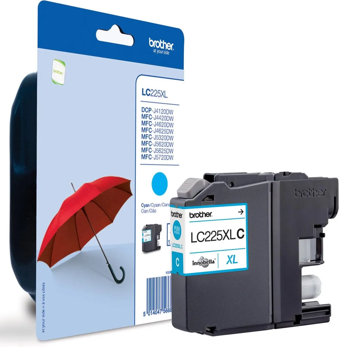 Brother LC225XLCBPP Compatibele Inktcartridge - XL - 1200 pagina's