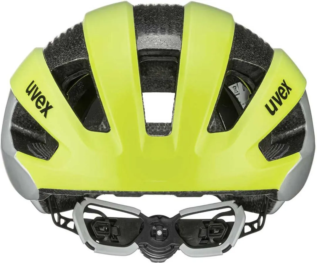Uvex Rise CC Tocsen Fietshelm - 52-56cm - Neon Geel/Zilver