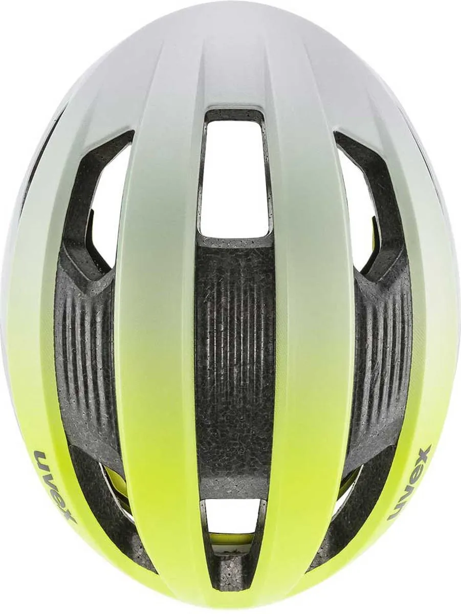 Uvex Rise CC Tocsen Fietshelm - 52-56cm - Neon Geel/Zilver
