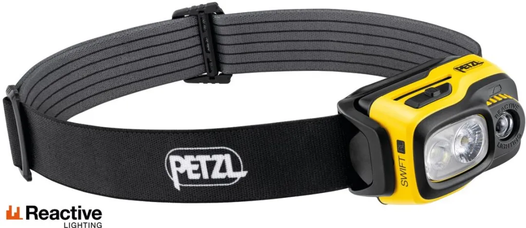 Petzl Swift RL Pro Zaklamp - 1100 Lm - Geel/Zwart