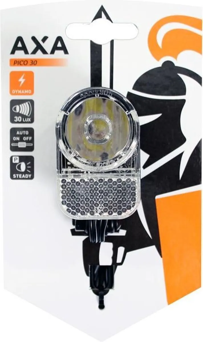AXA Pico 30 Switch Fietslamp - Dynamo 30 Lux - Zwart