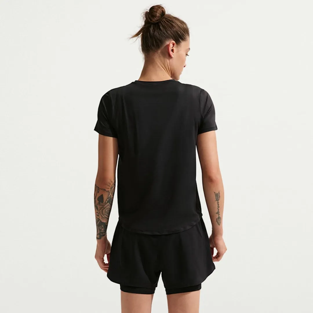 Nike One Classic Dri-FIT Shirt Dames XL - Zwart