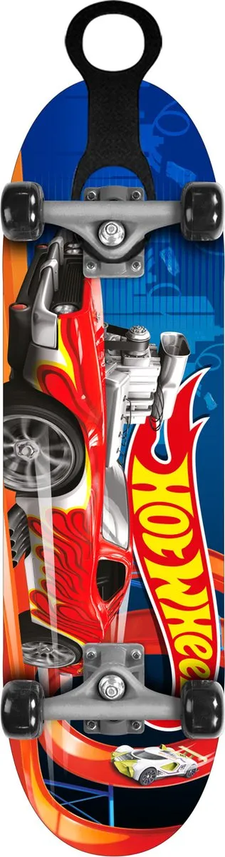 Hot Wheels Skateboard Dubbele Kick 71x20cm - Blauw/Zwart