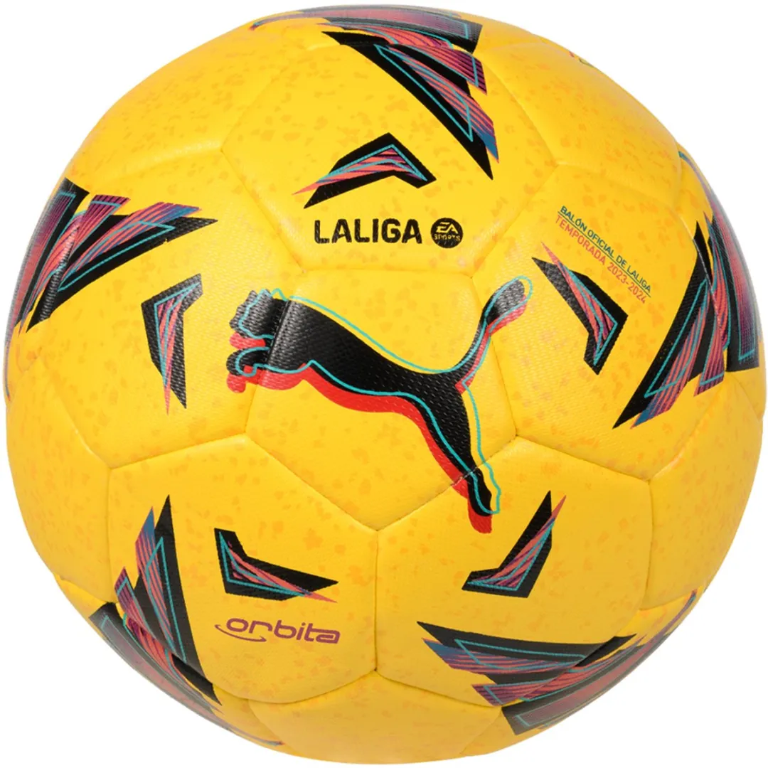 PUMA Orbita LA LIGA 1 Hybrid Voetbal - Maat 5 - Dandelion