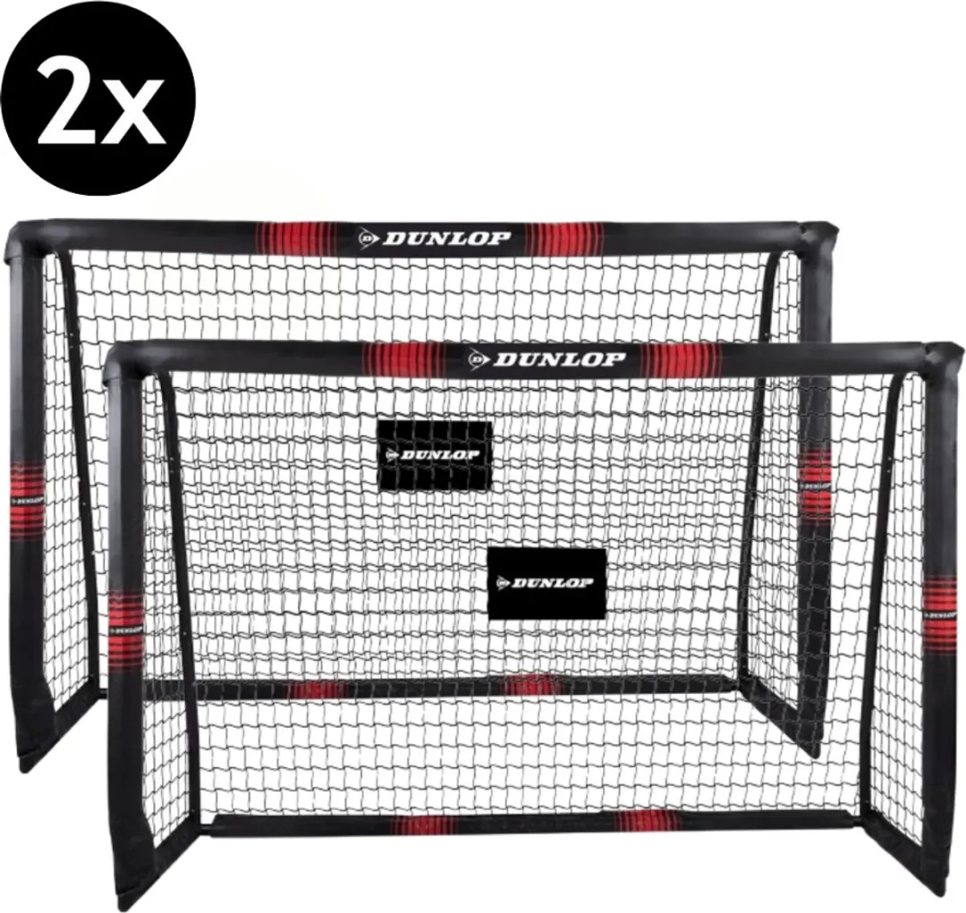 Dunlop Voetbaldoel Set 2x 180x120x60cm