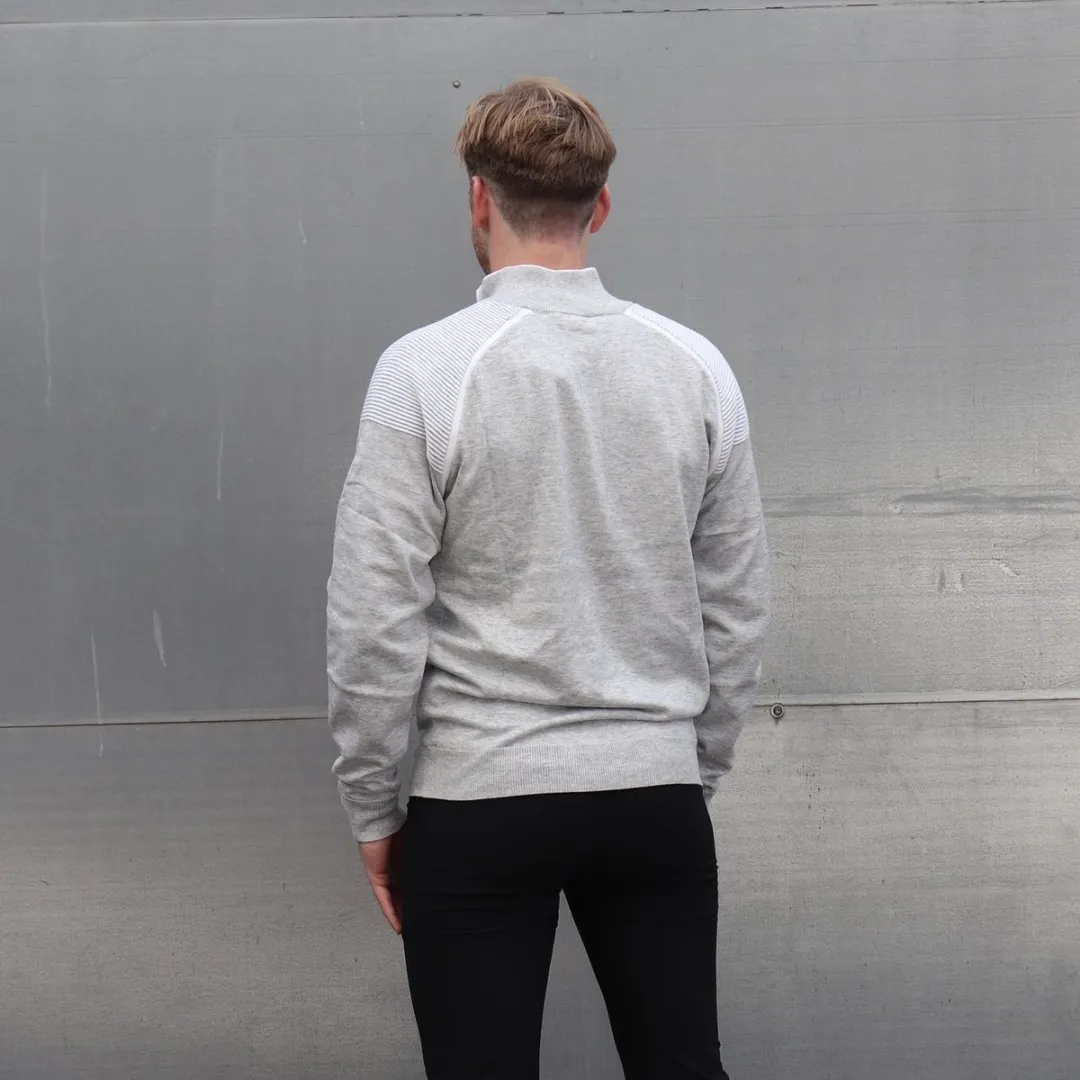 Calvin Klein Pico 1/4 Zip Sweater - Zilver - S