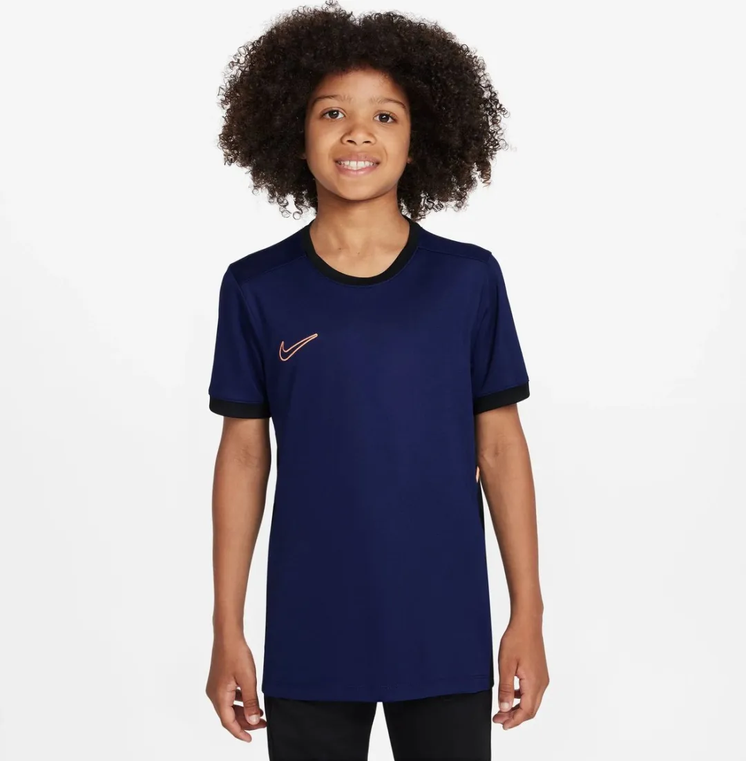 Nike Academy25 HJ3716-492 T-shirt Voetbal - 140 - Blauw