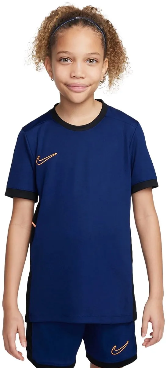 Nike Academy25 HJ3716-492 T-shirt Voetbal - 140 - Blauw