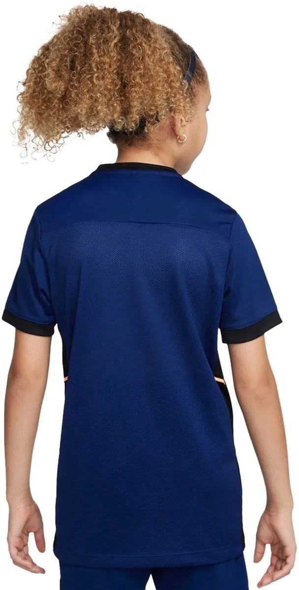 Nike Academy25 HJ3716-492 T-shirt Voetbal - 140 - Blauw