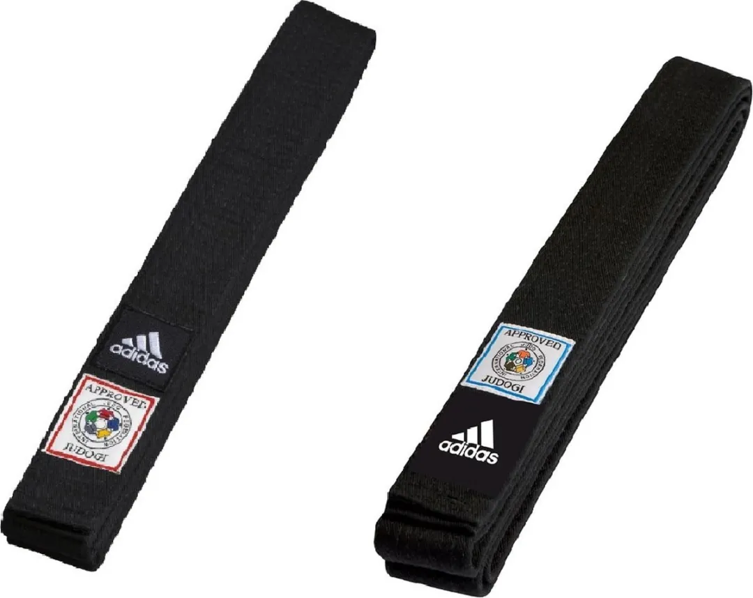 adidas IJF Elite Judoband - Zwart - Maat 320