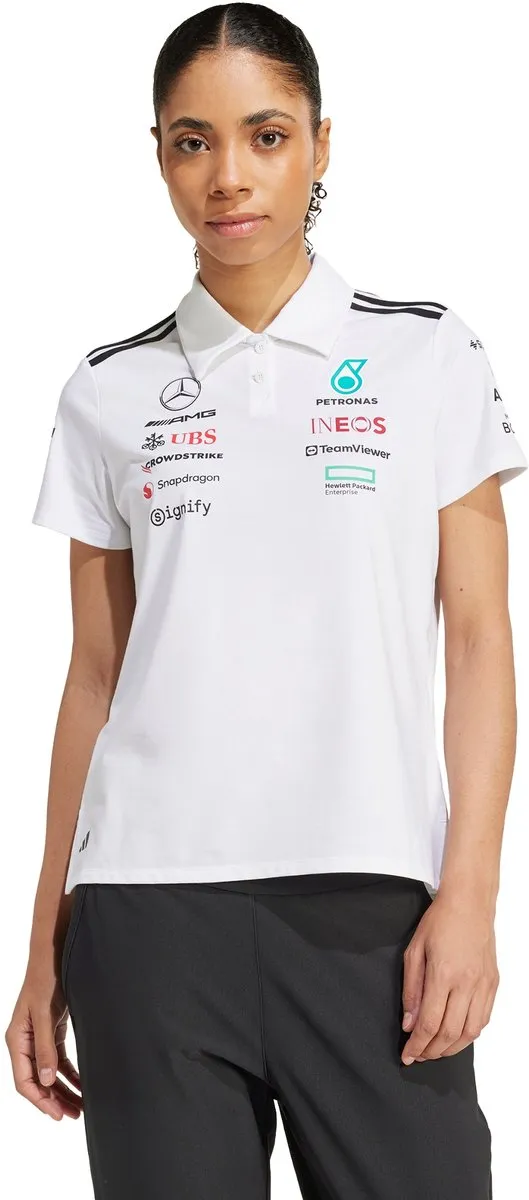 adidas Performance Mercedes-AMG Petronas F1 Team Polo Dames - Wit