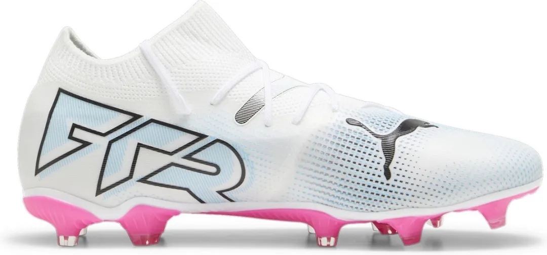 PUMA Future 7 Match FG/AG Heren Sportschoenen 42.5 - Wit/Zwart/Poison Pink