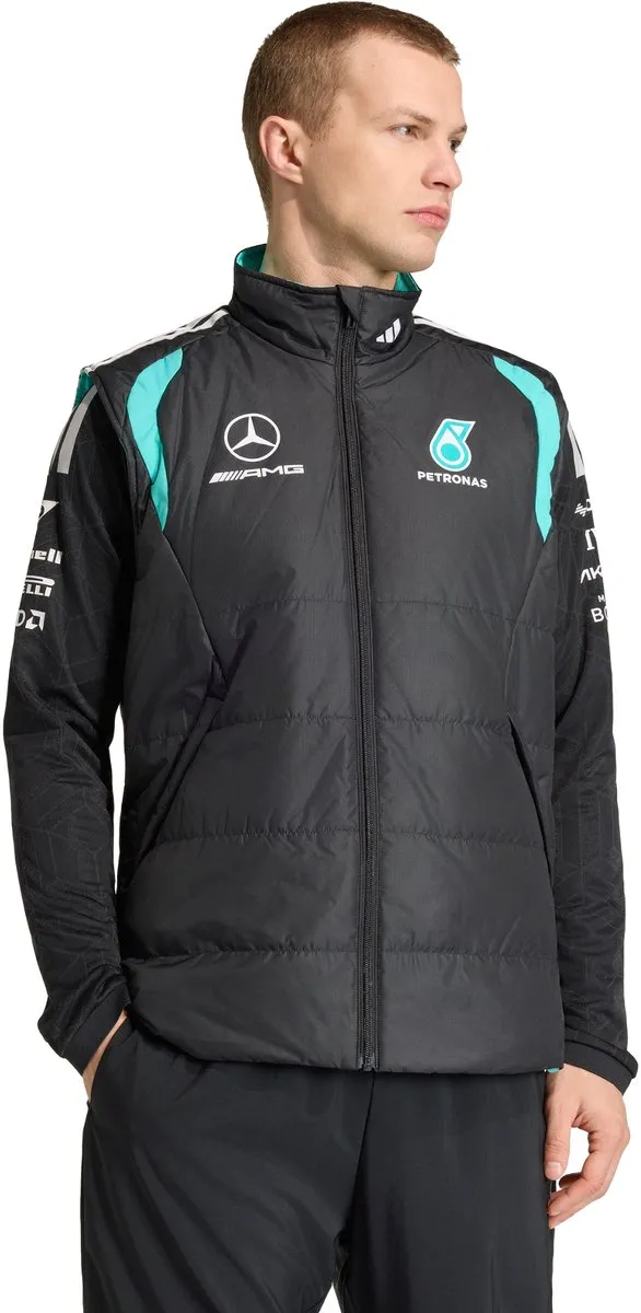 adidas Performance Mercedes-AMG F1 Mechanics Gilet KE5476 - Zwart