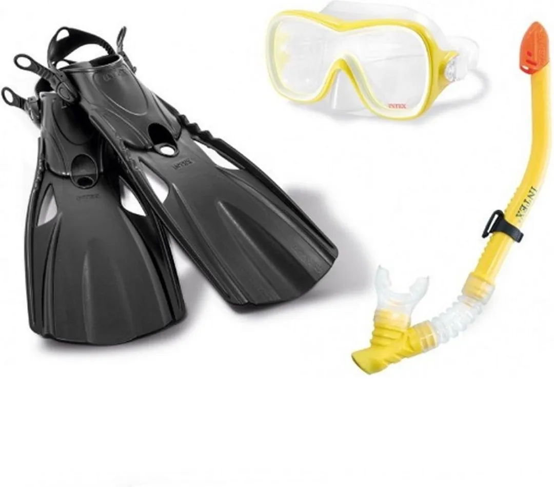 Intex Wave Rider Sports Set Snorkelset - M - Zwart