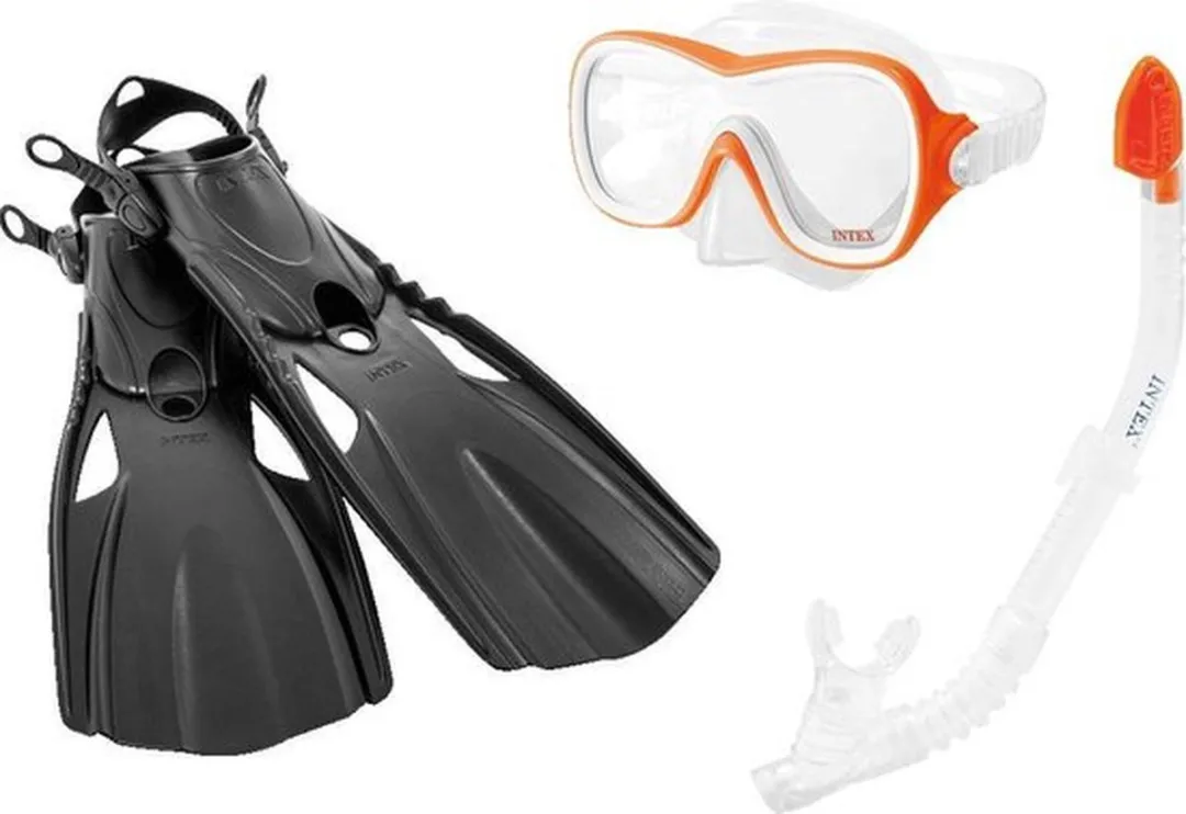 Intex Wave Rider Sports Set Snorkelset - M - Zwart - afbeelding 6 van 6