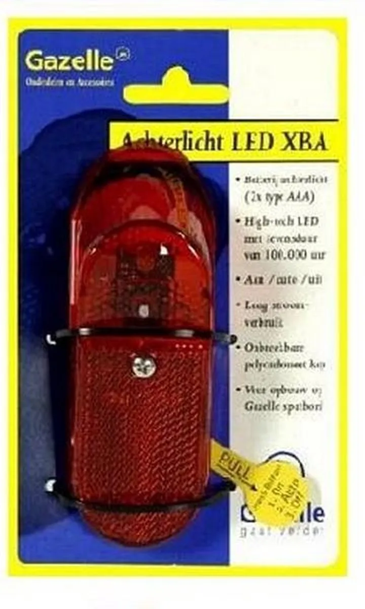 Gazelle Spanninga XBA Achterlicht - Rood