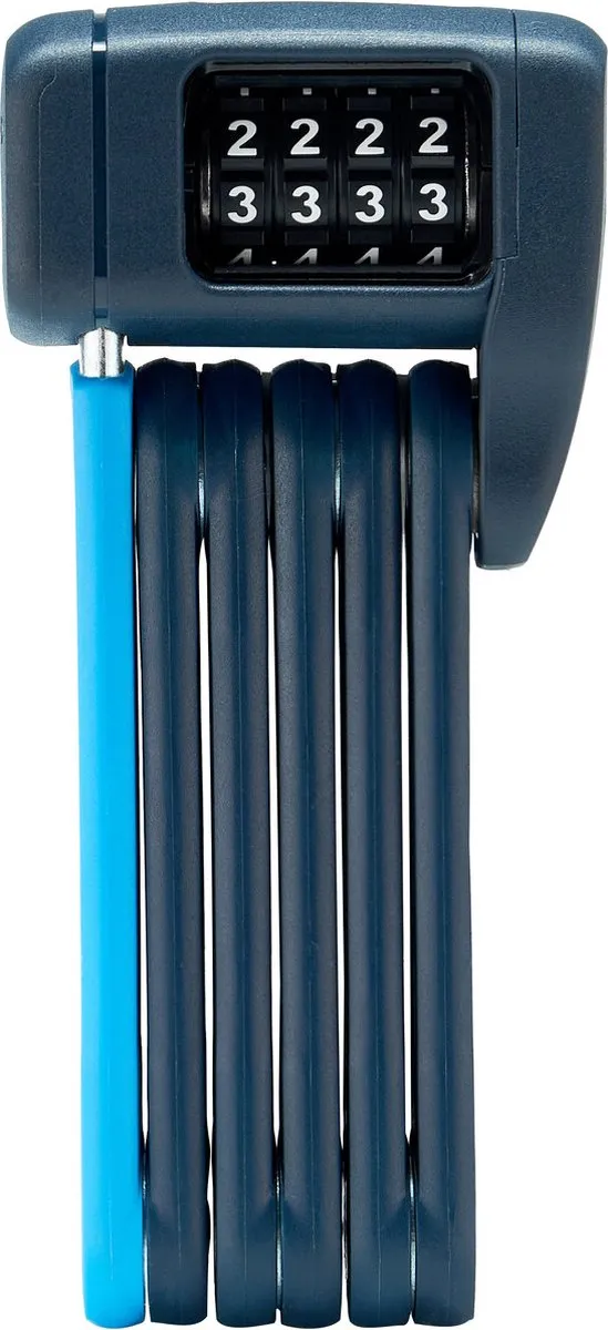ABUS Bordo Combo Lite Mini 6055C/60 Vouwslot - Blauw/Grijs/Rood/Zwart