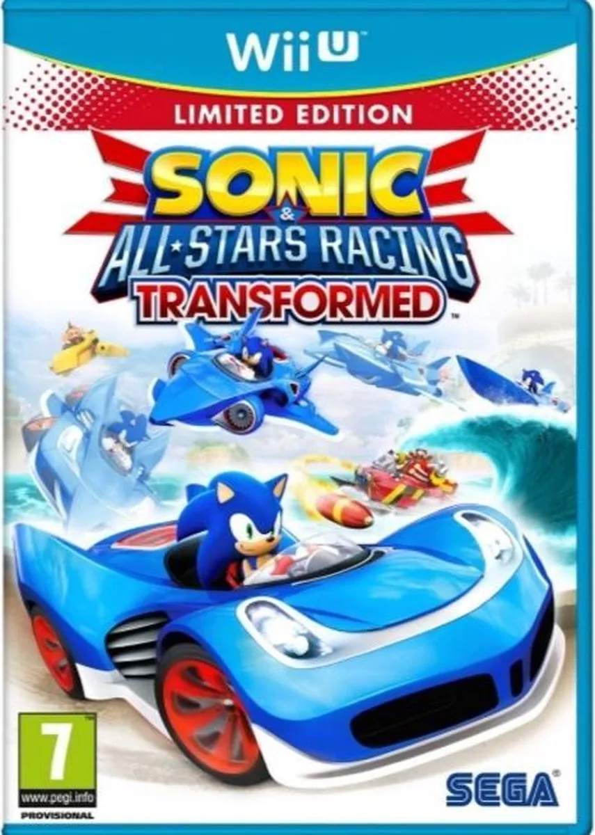 Sega Sonic All-Star Racing Transformed Limited Edition Wii U