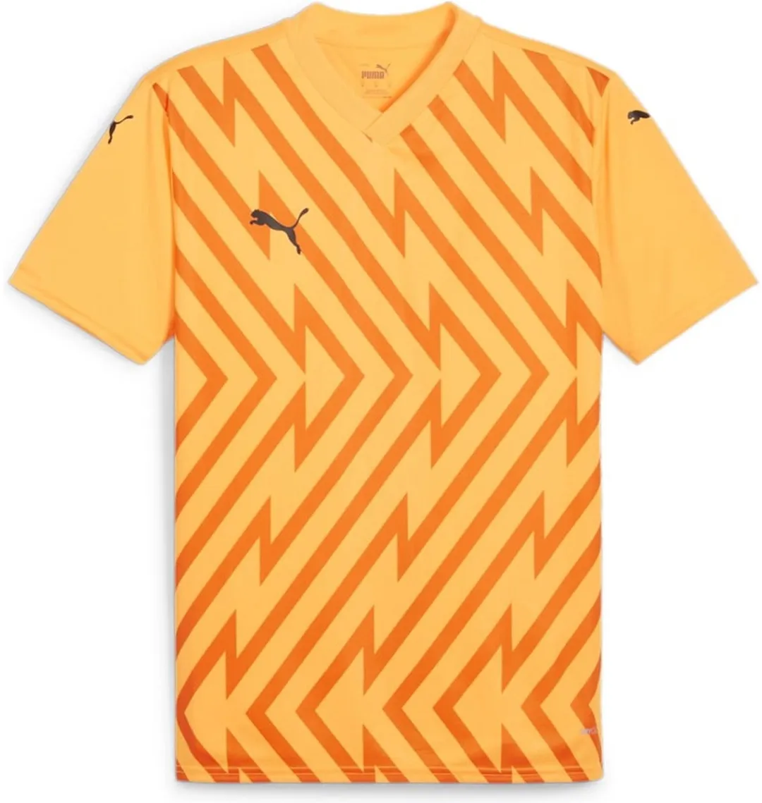 PUMA Teamglory Heren Shirt Korte Mouw - Geel - Maat L