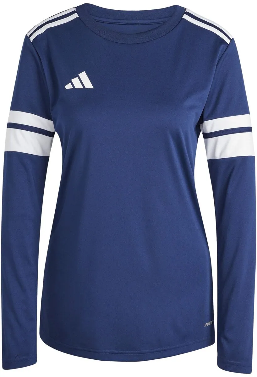 Adidas Squadra 25 Longsleeve Dames - XS - Donkerblauw/Wit