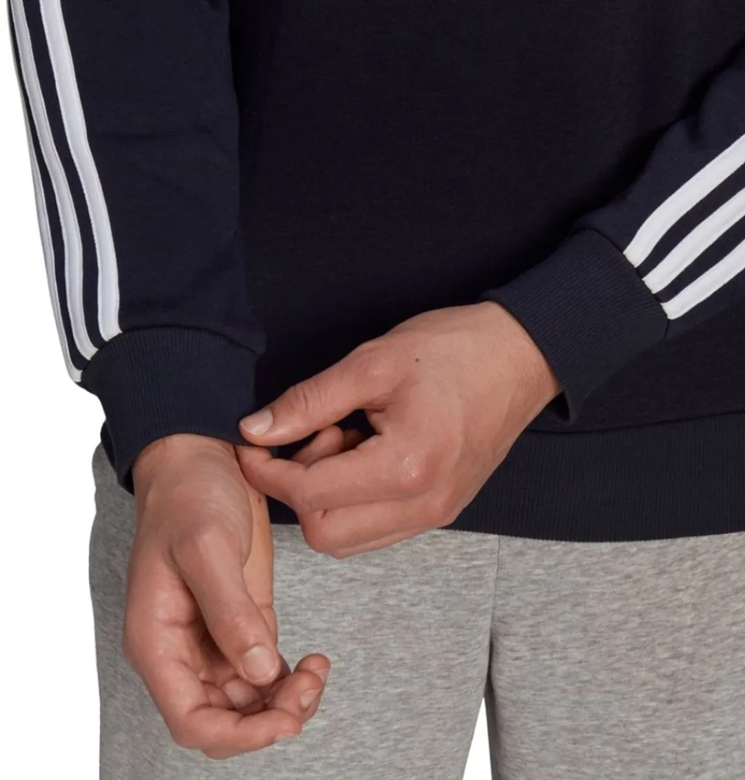 adidas Essentials Sweatshirt Heren - Donkerblauw M - afbeelding 6 van 6