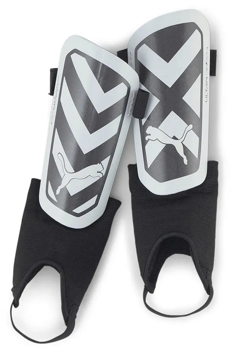 PUMA Ultra Light Ankle Scheenbeschermers - XS - Zwart/Wit