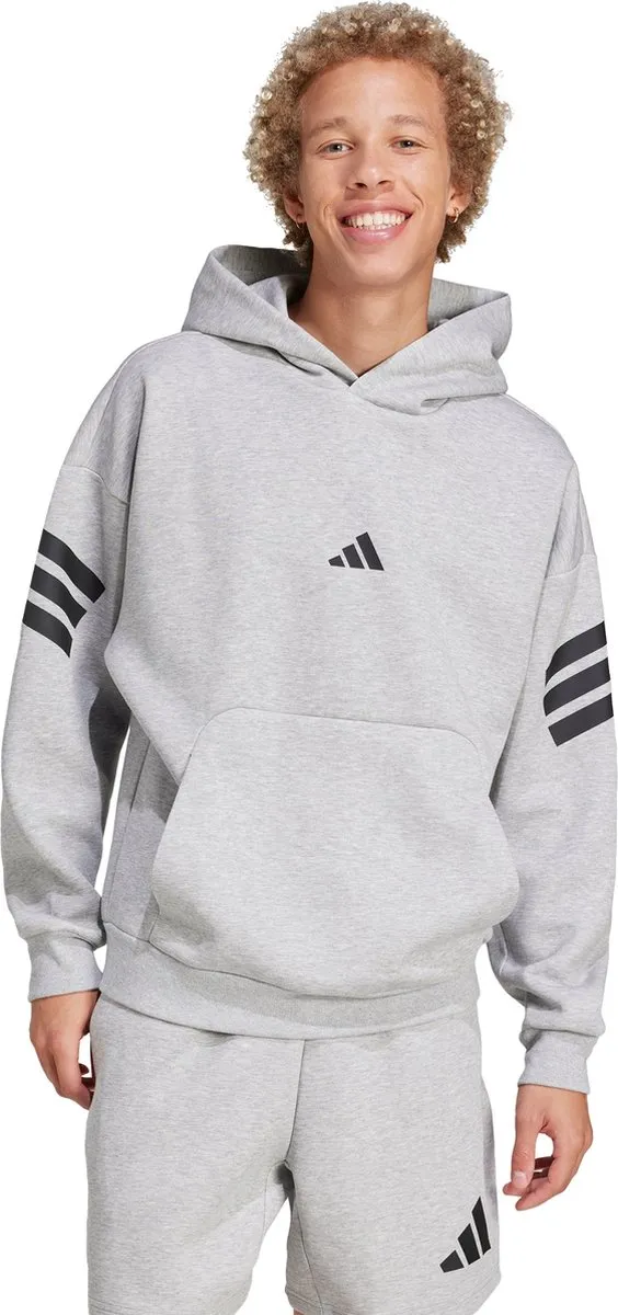 adidas Future Icons 3-Stripes Hoodie JD4847 - Heren - Grijs