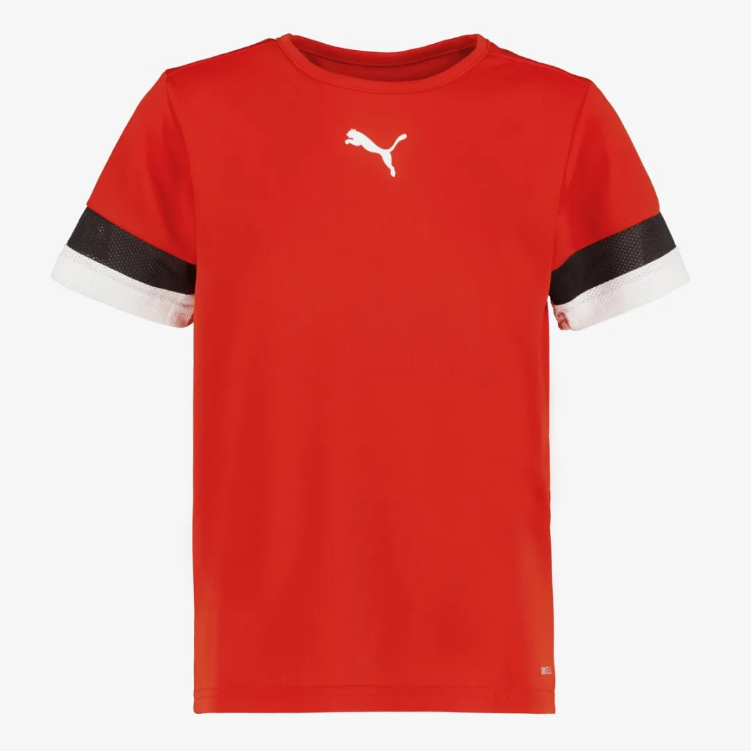 PUMA TeamRISE Jersey Shirt Junior 152 - Wit/Zwart