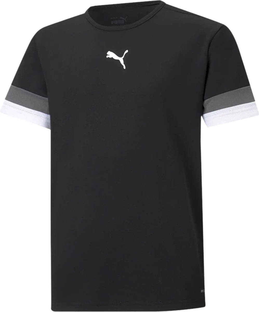 PUMA TeamRISE Jersey Shirt Junior 152 - Wit/Zwart