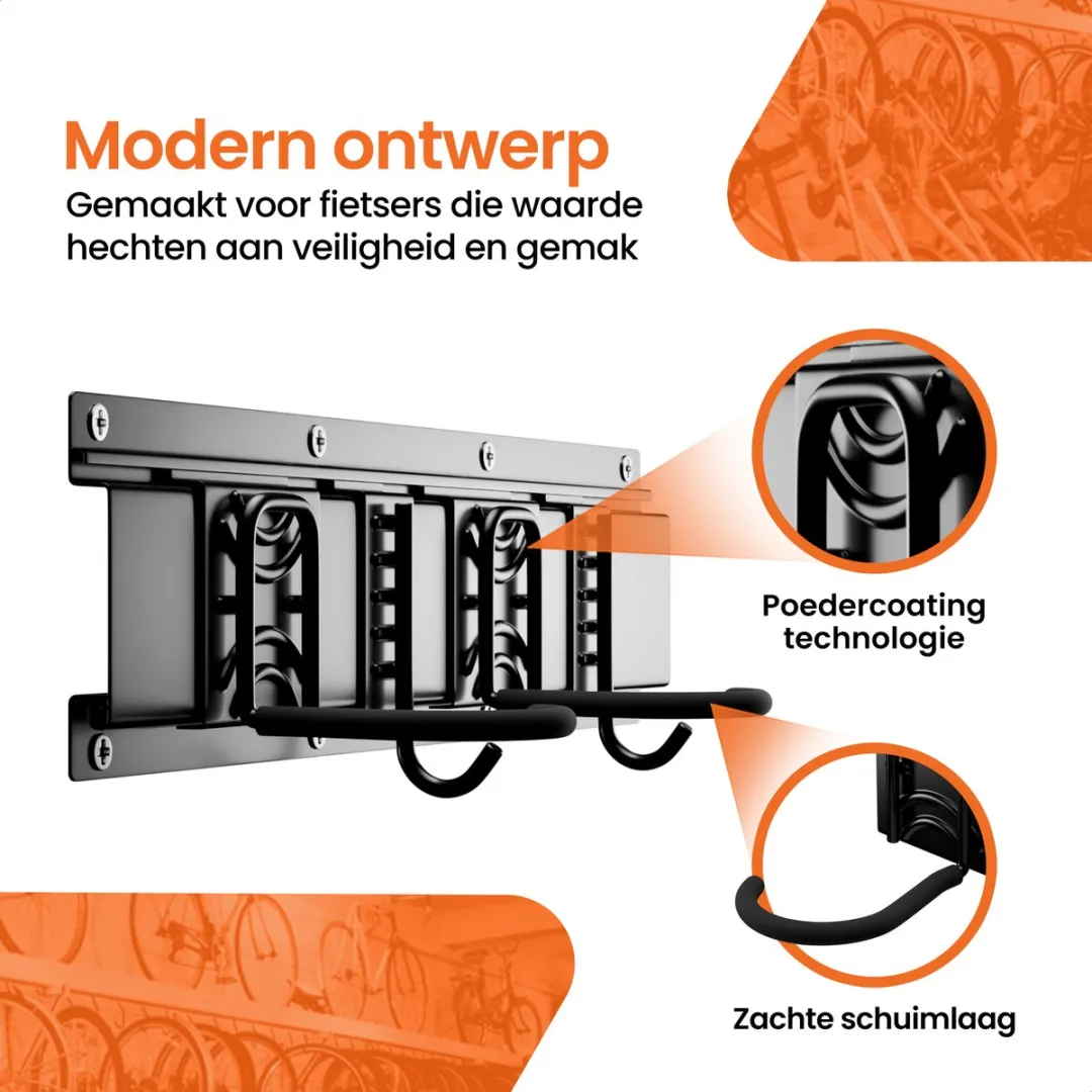Frame Up Fiets Ophangsysteem 4 Fietsen - 160kg