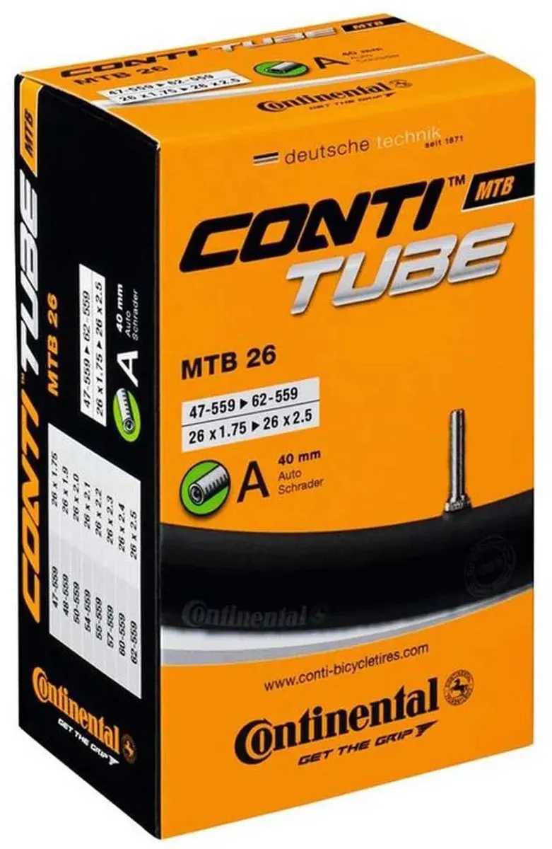 Continental Binnenband Light MTB 26x1.75 - Zwart - afbeelding 6 van 6
