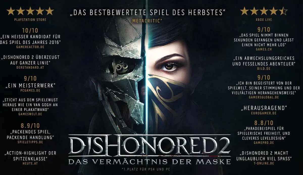 Bethesda Dishonored 2 - PS4