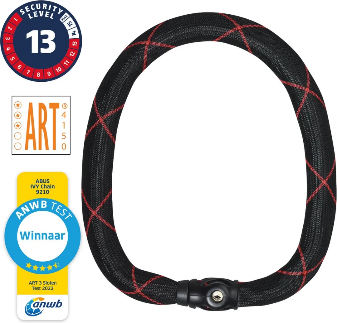 ABUS Ivy Chain 9210 Ketting 140cm - Zwart