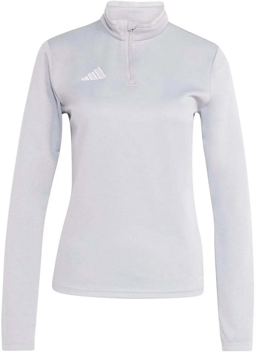 Adidas Entrada 26 Trainingssweater Dames L - Lichtgrijs/Wit - afbeelding 6 van 6