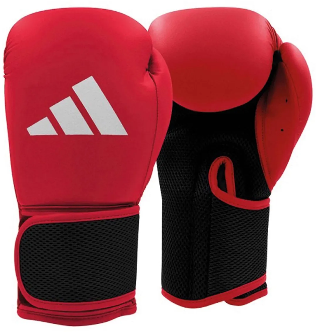 Adidas Hybrid 25 Bokshandschoenen Junior 4 - Rood/Zwart