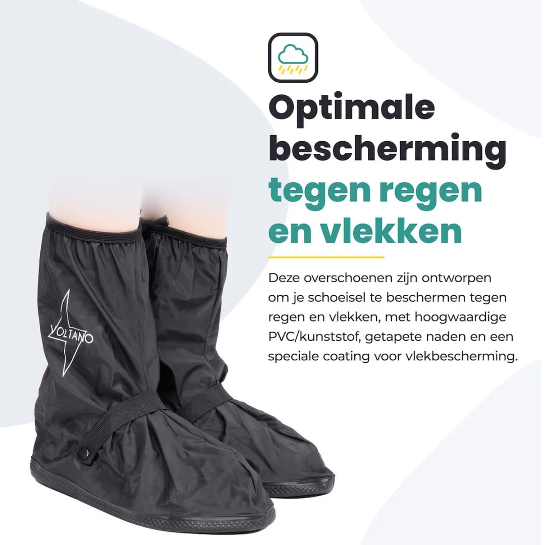 Voltano Overschoenen 43-45 Zwart - Waterdicht Antislip