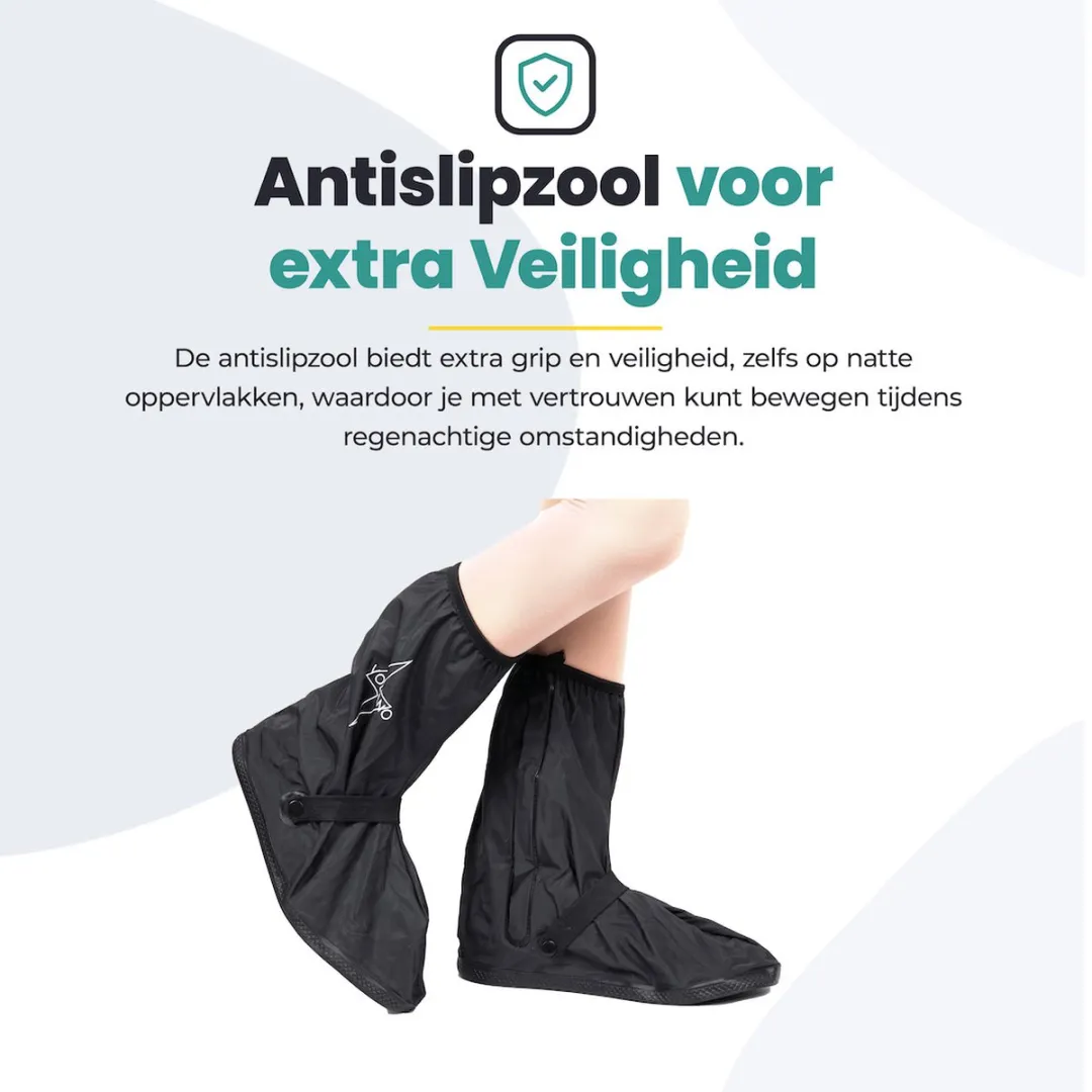 Voltano Overschoenen 43-45 Zwart - Waterdicht Antislip