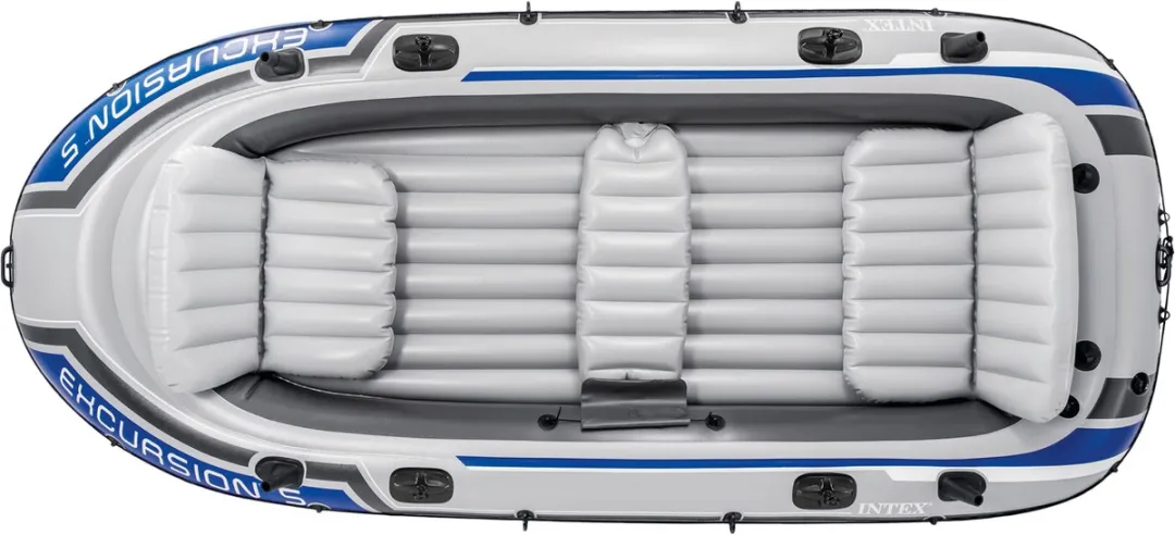 Intex Excursion 5 Opblaasboot - 5 Personen - Grijs/Blauw